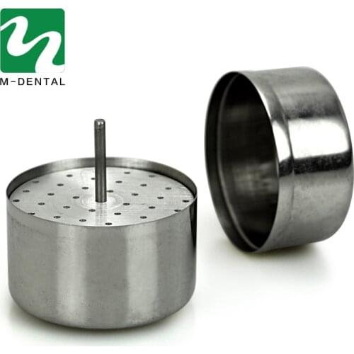 Circular Dental High-speed Needle Sterilizing Box Stainless Steel