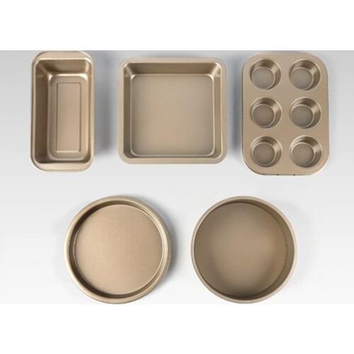 Kitchen Loaf Rectangle Toast Bread Mold Round Cake Tool Carbon Steel Loaf Pastry Bakeware DIY Set Non Stick Pan Baking Supplies