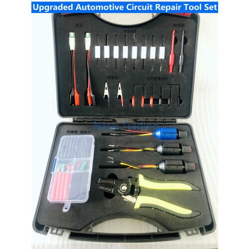 Upgraded Auto Car Circuit Repair Tool Set Sensor Signal Simulator Kits With Diode Test Lamp Wire Stripper