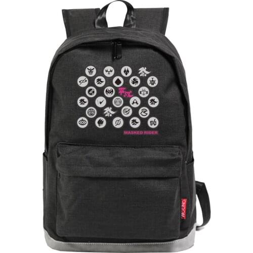 Animation Masked Rider Casual Bag Nylon Schoolbag Student Travel Shoulder Bag Teenagers Backpack Satchel for Men Women Rucksack