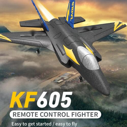 KF605 RC EPP Airplane 2.4GHz 4CH 6-axis Gyro RC Plane 15min Flying Time F35 RC Model Aircraft Flight Toys for Adults Kids Boys