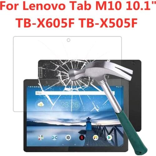9H Tempered Glass Screen Protector For Lenovo Tab M10 10.1 Inch TB-X605F X505F Explosion Proof Bubble Free Clear Protective Film