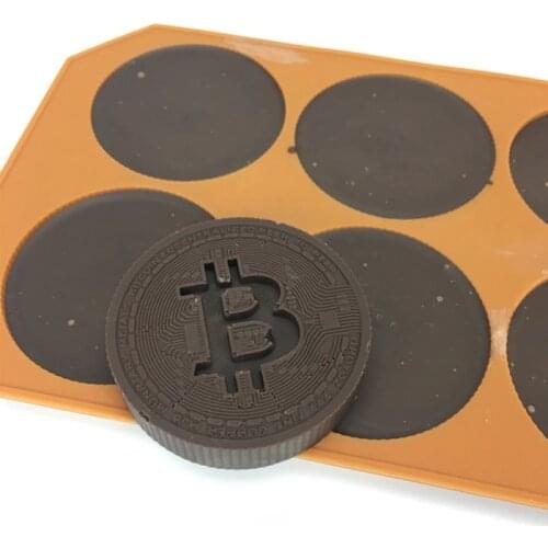 Silicone Mini Chocolate Block Bar Mould Bitcoin Mold Ice Tray Cake Decorating Baking Cake Jelly Candy Tool DIY Mold Kitchen Tool