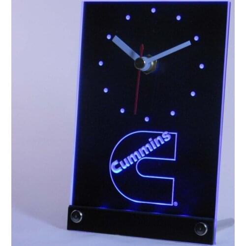 Tnc0175 Car Tire Auto Equipment Tool Table Desk 3D LED Clock