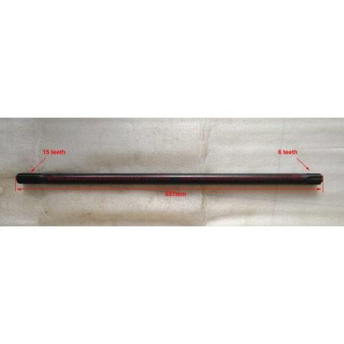 254.42.101 Shaft (L: 657mm), JINMA JM tractor parts, JINMA 24-28HP 4WD Tractors, 244, 244E, 254, 284