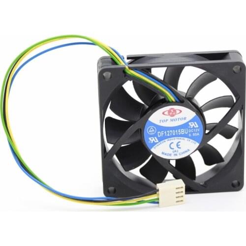 DF127015BU pwm cooling fan 70mm For Top Motor 12V 0.8A 7CM Double Ball fans