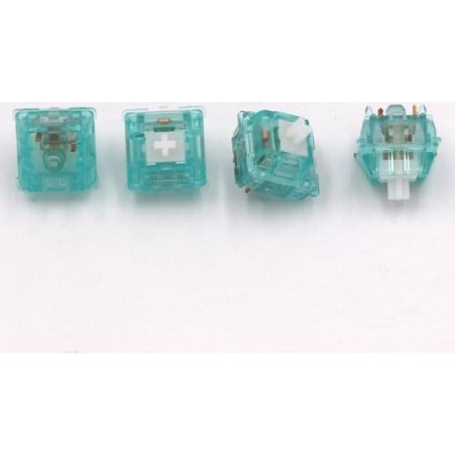 5-pin Transparent Tourmaline Blue V2.5 Switch Axis RGB For Mechanical Keyboard