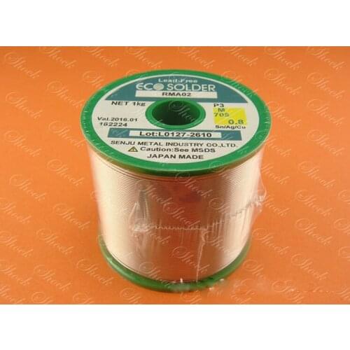 Free shipping M705 P3 0.8mm solder lead-free solder containing silver 3% solder wire 5meters