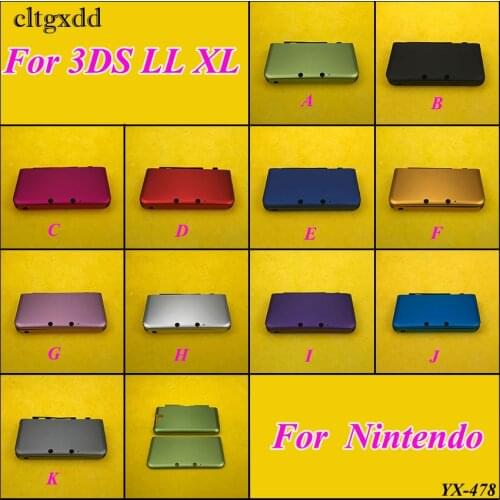Cltgxdd 1PCS Muti-Colors Aluminium Protective Hard Shell Skin Case Cover For Nintendo For 3DS LL XL