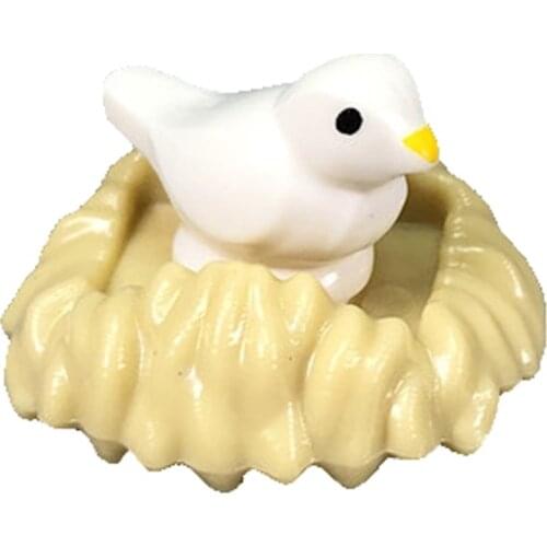 City White Animal Educational Building Blocks Nest Little Bird Birthday Present Toys for Children Cultivate Interest Cities
