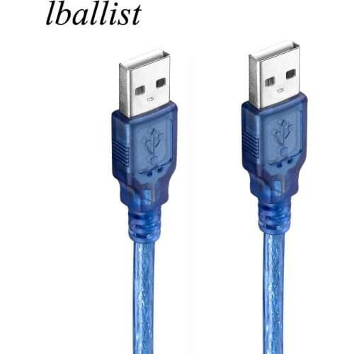 Lballist USB 2.0 Type A Male to USB 2.0 Type A Male Data Cable For HDD PC Dual Shielding(Foil+Braided) 30cm 50cm
