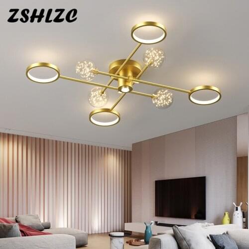 Creative Modern Led Chandelier Lustre 110V 220V Ceiling mount Chandelier Lighting for Living room Dining room Kitchen Bedroom