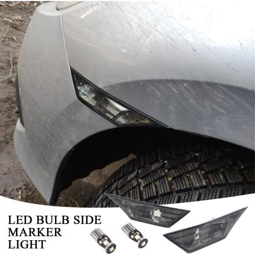 Left & Right Smoked Lens Side Marker Lamp Lens Automobiles Accessor For 2016-up 10th Gen Honda Civic Sedan/Coupe/Hatchback Amber