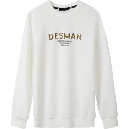 Votsein Mens Sweatshirts Leisure Letter Printing Crewneck Smart Casual Long Sleeve Pullovers