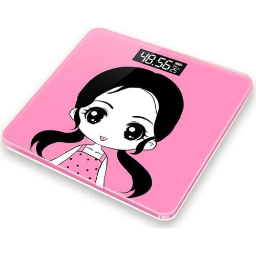 Bathroom Body Floor Scales Glass Smart Body Fat Scale USB Charging LCD Display Body Weighing Digital Electronic Scales