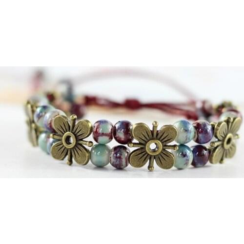 New Miredo jewelry wholesale cermaic bracelete bangles for women rope chain gift accessory free shipping #1078