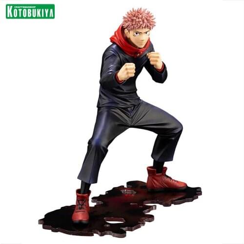 Kotobukiya Artfx J Original Anime Statue Jujutsu Kaisen Collectile Model 18Cm Gojo Satoru Itadori Yuji Action Figure Toys