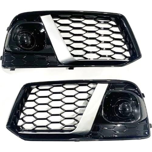 Fit For Audi new Q5 Q5L 2018 2019 Fog Light Grills Car Front Bumper Fog Lamp Grills in Racing Grills