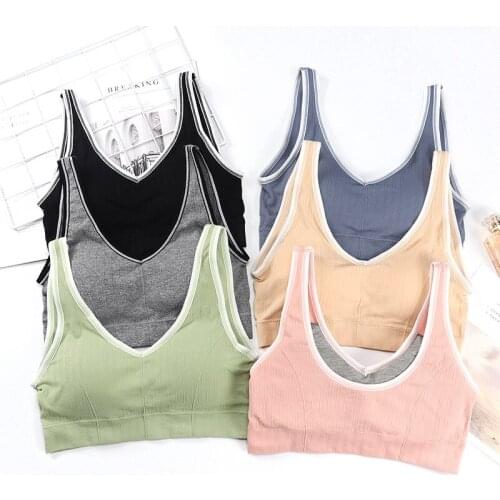 Sexy For Women Girls Underwear Yoga Bra Cotton Solid Elasticity Comfortable Running Lingerie Women Bra