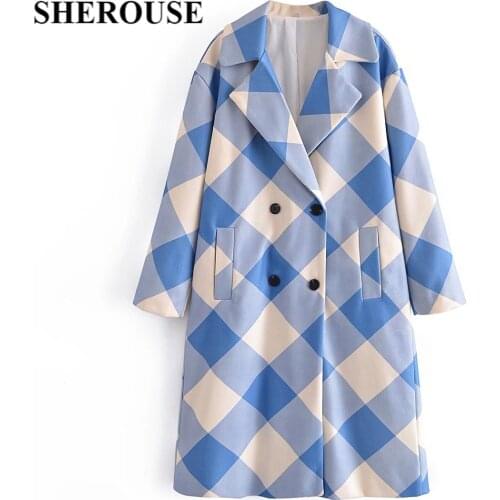 Sherouse Womens Blue Coats