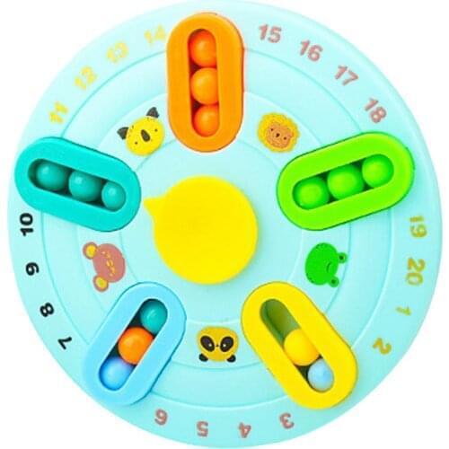 Fun Puzzle Double-sided Rotating Magic Bean Decompression Finger Spinner Palm Vent Ball Decompression Toy Sensory Toy