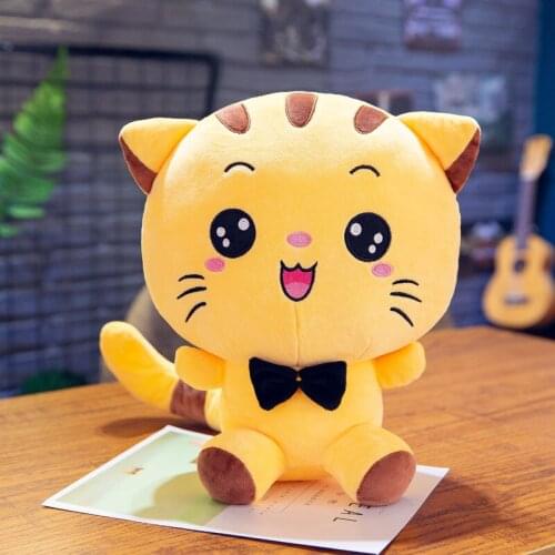 Zqswkl 20/35/50/65cm cute cat doll plush toy big face cats doll pillow hugs plushie baby soft stuffed toys childrens toys girl