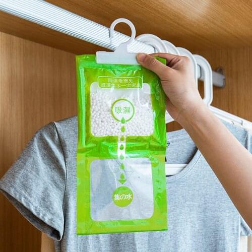 3PCS Hanging Wardrobe Moisture Bag Closet Cabinet Wardrobe Home Dehumidifier Drying Agent Hygroscopic Anti-Mold Desiccant Bags
