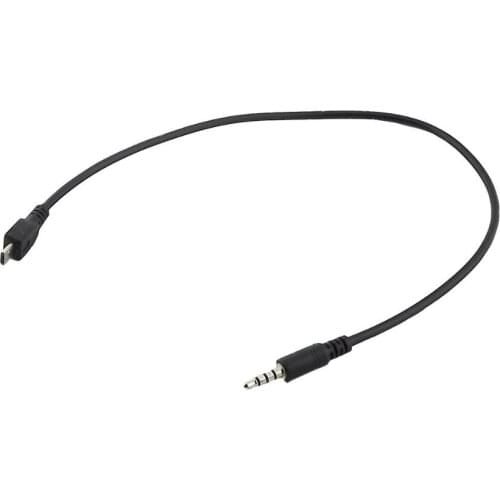 1pc 3.5mm 4pole Stereo Male to Micro USB Male Plug Car AUX Out Connector Cable For Android Samsung Huawei 40cm