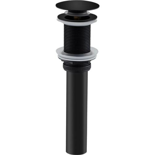 Oil Rubbed Bronze Lavatory Faucet Vessel Assembly Pop Up Black Brass Bathroom Sink Stopper Drain Without Overflow