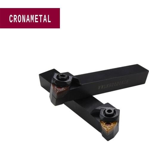 CRONAMETAL tools metal lahte External 45° Turning Tool CNC Lathe Tool holder WWLNR2020K08/2525M08