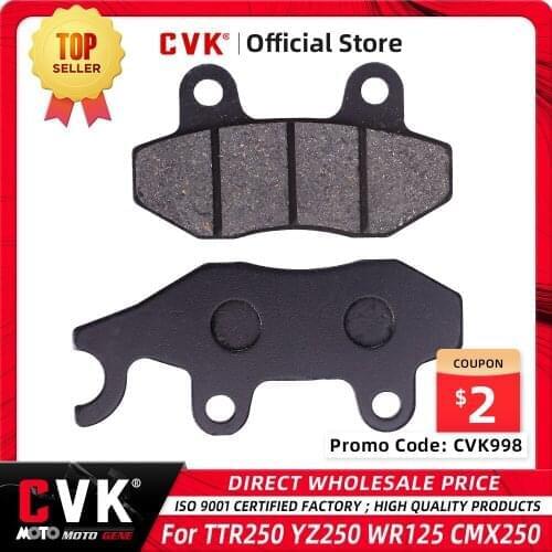 CVK High Quality Front Brake Pads Disks Shoes For Yamaha TT-R 250 TT-R250 TTR250 TTR 250 L/M/N/P 1999 - 2006 00 01 02 03 04 05