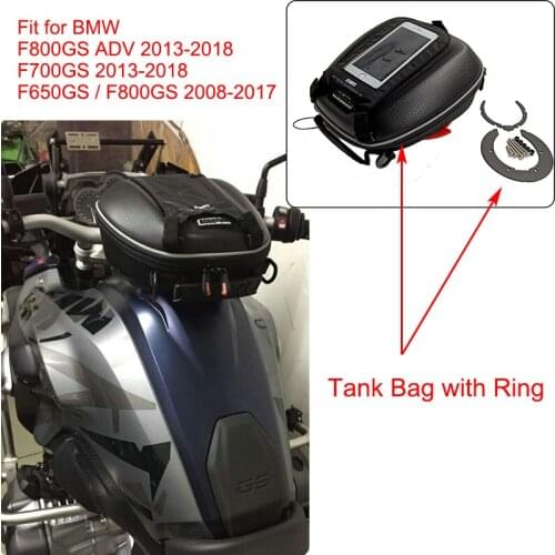 F800GS ADV F700GS Motorcycle Tank Bags & Ring Mount Directly Fuel Filler Casing For BMW 2013-2018 F800GS Adventure F700GS F650GS