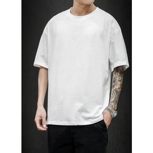 Mens T-Shirt Mens Oversized Hip Hop Short Sleeve Casual Men Streetwear Top Tees H39