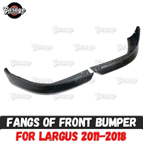 Fangs of front bumper for Lada Largus 2011- ABS plastic cover pad body kit accessories car tuning styling 1 set / 2 pieces