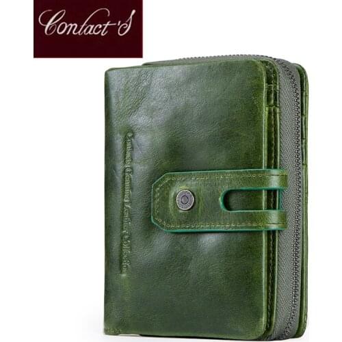 Hot Sale 2020 Small Wallet Women Genuine Leather Bags For Women High Quality Zipper Coin Purse Fashion Card Holder Wallets