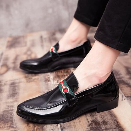 Fashion Trainers Mens Luxury Shoes For Men Leather Fashion Brown Casual Male Sneakers Luxe Moccasins Skin Stylish Black