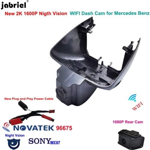 Plug And Play Wifi 1600P 2K Dash Cam Car Dvr Cameras Recorder For Mercedes Benz Smart 453 for Smart fortwo forfour 453 2015-2021