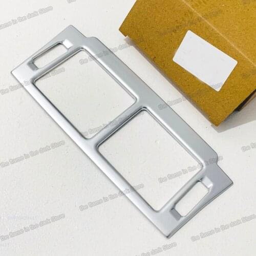 Matt silver abs car armrest vent trims decoration for range rover evoque 2011 2012 2013 2014 2015 2016 2017 2018 2019 chrome