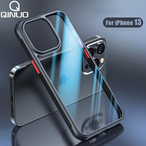 Luxury Clear Shockproof Bumper Phone Case For iPhone 12 11 Pro Max 13 Mini XS 7 8 Plus XR X SE 2020 Cool Armor Transparent Cover