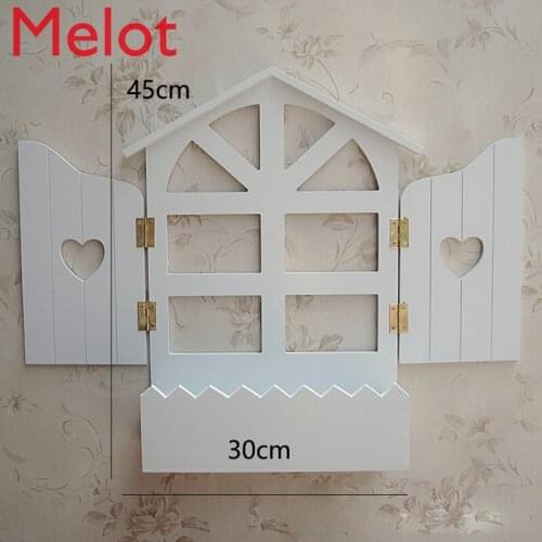 Mediterranean House Window Wall Hanging False Window Decorating Window Garden False Window Wall Crafts Gifts Murals Decoration