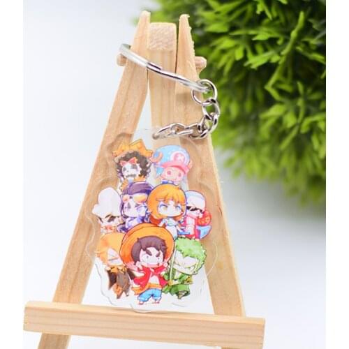 WL008 One Piece Keychain Anime Keyring Accessories