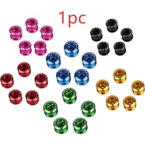 1PC 6.5mm 7075 Bike Chainring Bolts Bicycle Chainwheel Screws Plate Nail Crankset Single Speed Fits Aluminum Alloy Crank Bolt