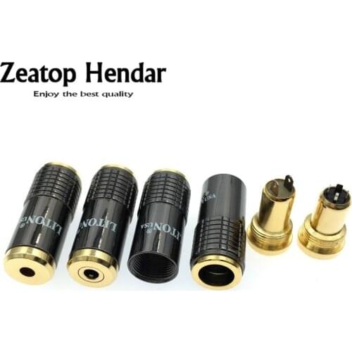 10Pcs 3.5mm 3 / 4 Pole Female Plug 3.5 Audio Jack Solder for DIY Headphone Earphone Adapter Diameter 8mm Connector