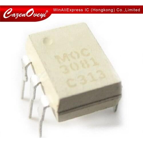 10pcs/lot MOC3081 DIP-6 In Stock