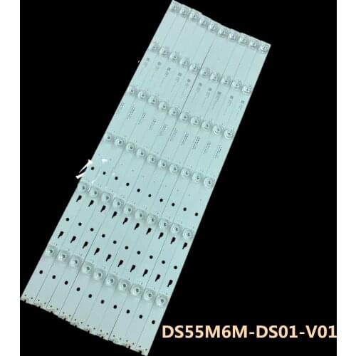 10pcs LED Backlight strip for 55 inch akai TV DS55M6M-DS01-V01 DSBJ-WG JL.D55061330-004AS-M B55C51 55X4 55X 55R4 55A15A T55FUK