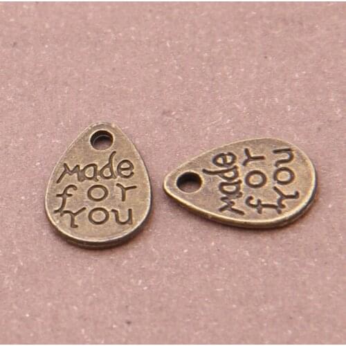 100pcs Vintage Hang Tag Charm For Making Jewelry Chain/bags/apparel/key Chain/Shoes Decorations Fashion DIY Jewelry Accessories