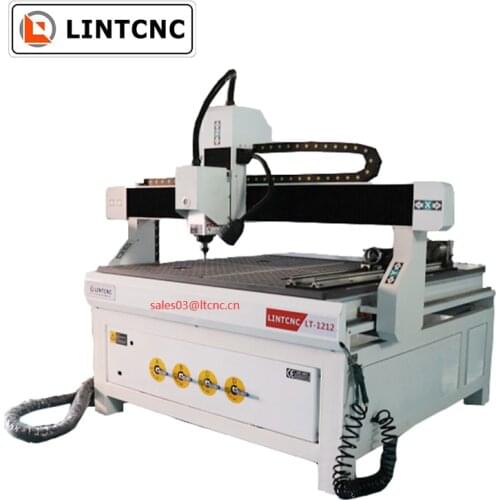 4axis 2.2kw spindle 1200*1200mm cnc router / Desktop mini 6090 1212 1224 cnc router engraving machine with rotary axis