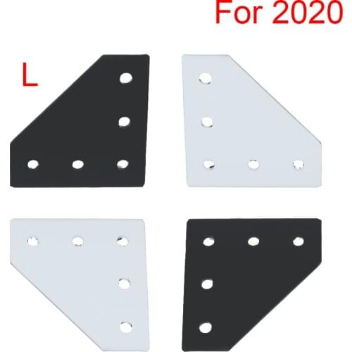 5 Holes 90 Degree 2020 3030 Series Joint Board Plate Corner Angle Bracket Connection for 20S 30S Aluminum Extrusion Profile