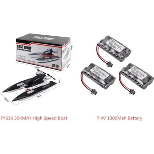 7.4V 1300MAH Battery For FY616 30KM/H High Speed RC Racing Boat FY616 Battery Accessories