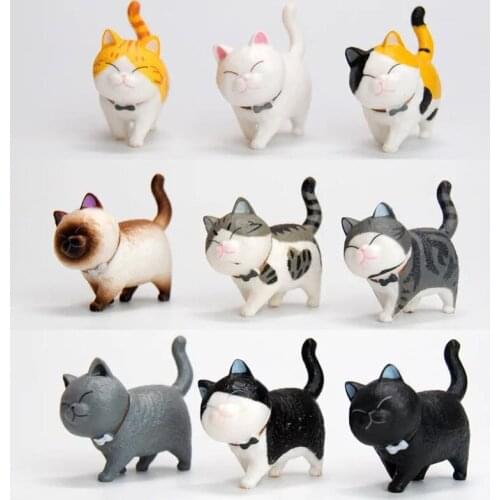 Cute Animal Keychain Cartoon lovely Pet Black Cat Key Chain Cat Pendant Keyring Accessories bag Charms Jewelry Gift